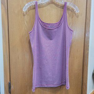Eddie Bauer Red Striped Cotton/Spandex Tank Top Size Small NWOT